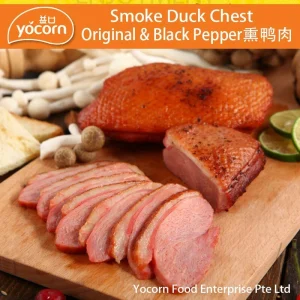 [YOCORN][Best Seller 10pcs] Smoked Duck Chest Original/Black Pepper 烟熏鸭胸肉 （10PCS/2KG/PKT) - Frozen